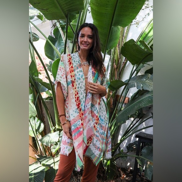 Colorful Splatter Kimono - Picture 2 of 5